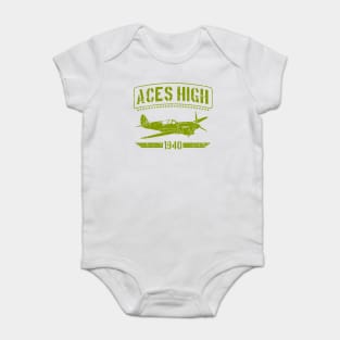 Aces High 1940 art Baby Bodysuit